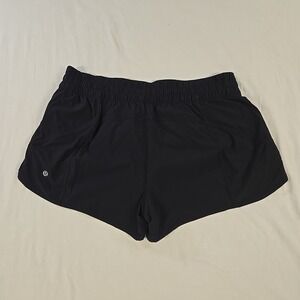 Lululemon Tracker Shorts Size 16 Black Lined Gym Running Athleisure Wear